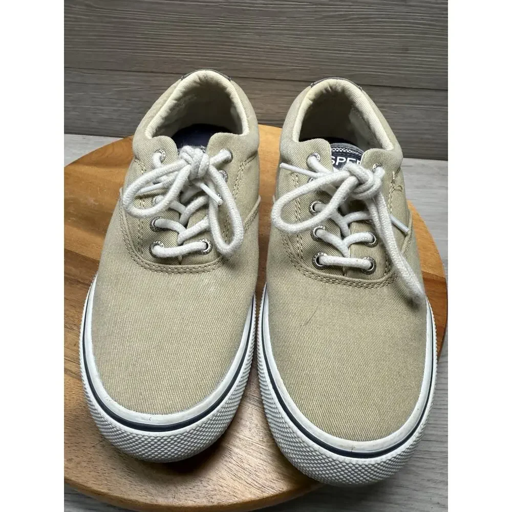 Sperry Halyard Boat Shoes Khaki CVO Men 7.5